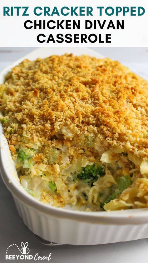 Southern Chicken Casserole, Chicken Casserole Healthy, Chicken Casserole With Broccoli, Healthy Chicken Casserole Recipes, Chicken Egg Noodle Casserole, Casserole With Vegetables, Casserole With Egg Noodles, Chicken Broccoli Divan, Chicken Divan Casserole