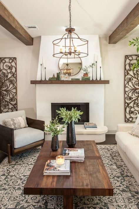 What is Spanish Modern Style? — Homzie Designs Hgtv Living Room, Rustic Italian Decor, Formal Living Room Decor, Fixer Upper Living Room, Cozy Farmhouse Living Room, Farmhouse Living Room Decor Ideas, Farmhouse Style Living Room, Italian Decor, Mediterranean Decor