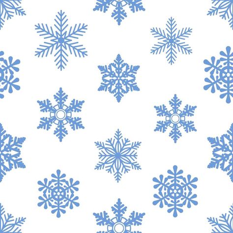 Snowflake Clipart, Winter Pattern, Seamless Textures, The Christmas, Vector Art, Vector Free, Royalty Free, For Free, Clip Art