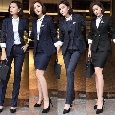 Office Outfit Women Business, Women In Suits, Formal Suits For Women, Business Professional Women, Women Work Outfits, 2023 Outfits, Business Attire Women, Corporate Attire, Womens Suits Business