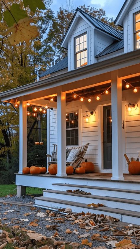 80+ Fall Bucket List Ideas For Couples, Families And More Front Porch Cozy, Porch Curb Appeal, Bucket List Ideas For Couples, Front Porch Curb Appeal, Fall Bucket List Ideas, Fall Porch Decorating Ideas, Fall Porches, Porch Decorating Ideas, Happy Harvest