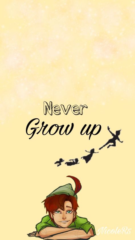 Peter pan never grow up wallpaper Disney Peter Pan Fan Art, Pan Wallpaper, Peter Pan Jr, Peter Pan Wallpaper, Films Disney, Tiktok Wallpaper, Light And Misa, Peter Pan Movie, Up Wallpaper