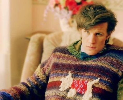 Awe, Matt Smith can make the ugliest sweater cute River Songs, Matt Smith Doctor, Caitlin Blackwood, Matt Smith Doctor Who, Rory Williams, Donna Noble, Bbc Doctor Who, Christopher Eccleston, Billie Piper