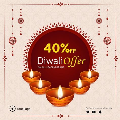 Diwali Offer Poster Design, Diwali Typography, Diwali Poster Design, Durga Puja Image, Diwali Fashion, Diwali Vector, Diwali Offer, Lights Festival, Facebook Story