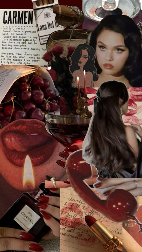 Lana Del Rey's song 'Carmen', the vibe, the aesthetic, etc. ✨❤️ Feminine Wallpaper, Lana Del Rey Songs, Carmen Sandiego, Dark Feminine Aesthetic, Artist Aesthetic, Luxury Lifestyle Dreams, Lana Del Ray, Vintage Americana, Vintage Glam