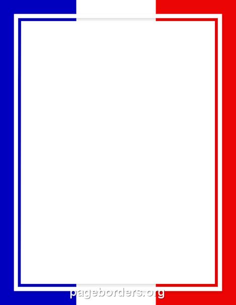 French Flag Border French Border Design, Cinematic Background, Printable Border, Flag Printable, Flag Template, Border Templates, France Flag, Page Borders Design, Brazil Flag