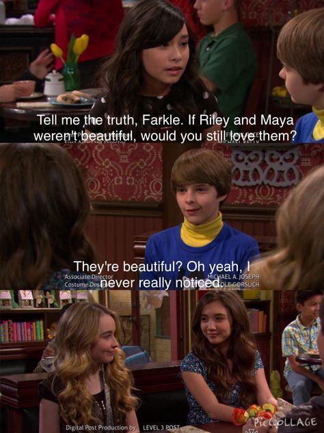 Girl meets world 1x08 I ❤️ Farkle Girl Meets World Farkle, Riley And Farkle, Fandom Quotes, Alexa & Katie, Disney Channel Shows, Naruto Gaara, Boy Meets Girl, True Memes, Disney Fanatic