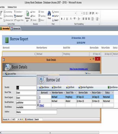 Ms Access Templates Book Library Database Examples Inventory Management Templates, Microsoft Office Free, Ms Access, Microsoft Access, Access Database, Budget Template Free, Document Management System, Database Management System, Database Design