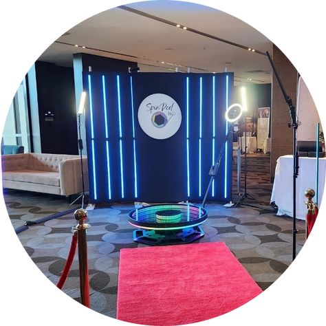 Packages | Spin Pod 360° Photo Booth Design, 360 Photo, Photo Opportunity, Light Backdrop, Creative Lighting, Leaded Glass, Booth Design, Led Strip Lighting, Led Strip