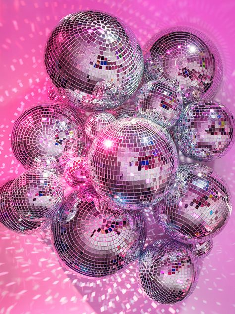 disco puzzle art photo photography pink bright girly girl home furniture Pink Disco Aesthetic, Pink Disco Wallpaper, Discoball Aesthetic Background, Disco Ball Background Aesthetic, Wallpaper Backgrounds Disco Ball, Pink Disco Ball Background, Happy Second Birthday, Disco Ball Art, Museum Of Ice Cream Nyc