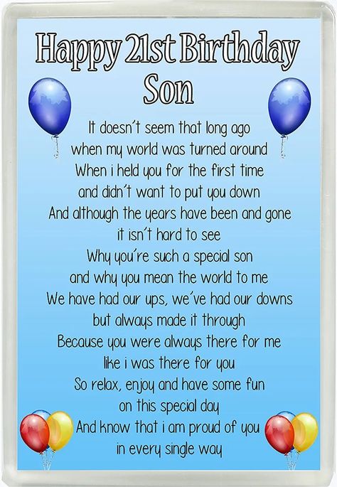 Birthday Poem For Son, Happy 21st Birthday Son, Happy 18th Birthday Son, 21st Birthday Messages, Poem For My Son, Birthday Poem, 30th Birthday Wishes, 21st Birthday Wishes, Son Poems