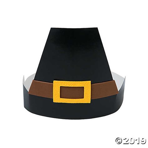 Make students grin during social studies lessons by having them assemble Pilgrim Hat Crafts. Teach them about our country’s first citizens while ... Pilgrim Hat Craft, Pilgrim Crafts, Pilgrim Hats, Thanksgiving Crafts Preschool, Thanksgiving Turkey Craft, Thanksgiving School, Preschool Crafts Fall, Easy Thanksgiving Crafts, Pilgrim Hat