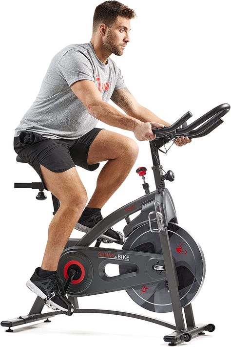 Sunny Health & Fitness Endurance Indoor Cycling Exercise Bike with Magnetic Resistance and Optional Exclusive SunnyFit™ App and Smart Bluetooth...SMART FITNESS: Cycle along with Sunny Health & Fitness expert trainers on the Sunny Health & Fitness SunnyFit APP. Connect your preferred mobile device through Bluetooth and view your performance metrics in real time. Performance Metrics, Indoor Cycling Workouts, Indoor Cycling Bike, Men Exercises, Workout Belt, Indoor Bike, Sports Room, Indoor Cycling, Exercise Bike