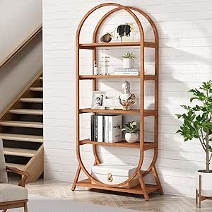 Arched Bookcase, Bookcase Modern, Open Bookshelf, 4 Shelf Bookcase, Open Bookshelves, Display Shelving, Kitchen Storage Shelves, Tall Bookcases, Wood Bookshelves