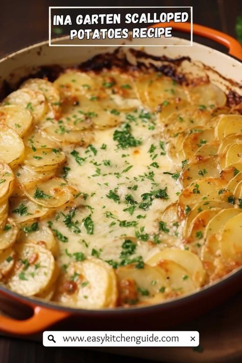 Last Updated on July 17, 2023 When you are searching for a delicious side dish to bring to your next family gathering or potluck, Ina Garten’s Scalloped Potatoes are the perfect choice. This creamy and flavorful recipe is sure to be a hit with everyone at the table! Not only is it easy to make ... Read more Ina Garten Recipes Potatoes, So Gratin Potatoes, Healthier Scalloped Potatoes, Dinner Party Potatoes, Ina Garten Au Gratin Potatoes, Make Ahead Scalloped Potatoes Holidays, Ina Garden Potatoes, Fancy Scalloped Potatoes, Ina Garten Make Ahead Recipes