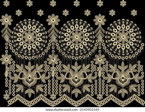 Boring Design Embroidery, Boring Embroidery Design, Traditional Embroidery Designs, Embroidery Border Designs, Indian Embroidery Designs, Embroidery Borders, Embroidery Border, Emb Designs, Traditional Embroidery