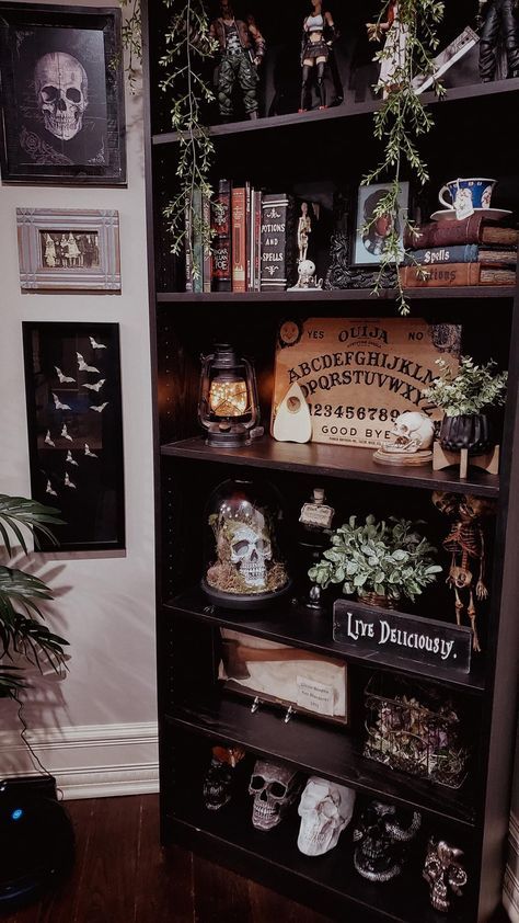 Witchy Room, Goth Bedroom, Goth Home Decor, Goth Home, Goth Decor, Dark Home Decor, Dark Home, Witchy Decor, Gothic Home