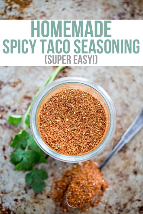 Tacos Seasoning, Easy Taco Seasoning, Crockpot Tacos, Tacos Crockpot, Easy Taco Seasoning Recipe, Taco Seasoning Easy, Gluten Free Taco Seasoning, Tacos Dinner, Spicy Taco Seasoning