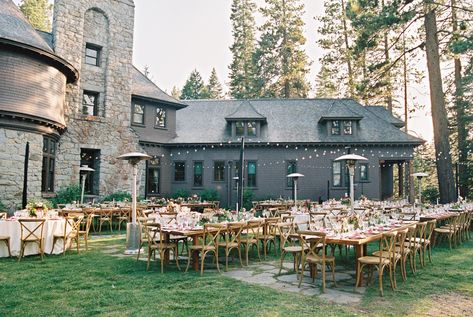 Clean Wild Wedding, Lake Tahoe Wedding Summer, Lake Mansion, Whimsical Summer Wedding, Lake Tahoe Wedding Venues, Magic Wedding, Wedding At Lake, Holy Matrimony, Lake Tahoe Wedding