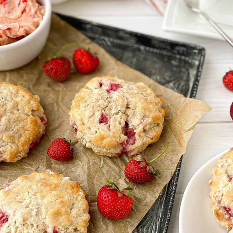 Strawberry Biscuits Strawberry Biscuits, Strawberry Filled Cupcakes, Filled Cupcakes, Strawberry Filling, Pastry Blender, Buttermilk Biscuits, Homemade Vanilla, Fresh Strawberries, Strawberry Recipes