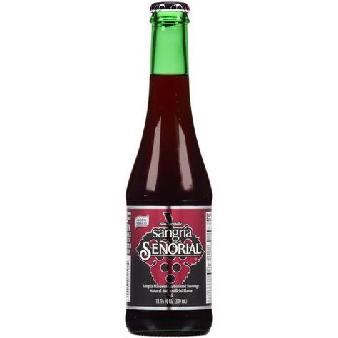 Sangria Senorial Carbonated Beverage, 11.16 fl oz - Walmart.com Non Alcoholic Sangria, Cocktail Maker, Grapefruit Soda, Red Sangria, Berry Juice, Lime Soda, Carbonated Drinks, Flavored Drinks, Juice Drinks