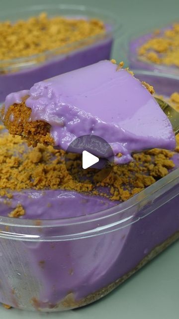 Ube Chia Pudding, Ube Graham Float, Ube Tiramisu Recipes, No Bake Ube Cheesecake, Filipino Ube Dessert, Purple Sweet Potatoes, Condensed Milk, Filipino Recipes, Heavy Cream