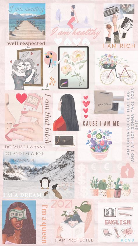 Vision Board Ideas Painting, Vision Board Painting Ideas, Vision Board Drawing Ideas, Vision Board Drawing, Shayna Klee, Vision Board Art, Simple Vision Board, Art Vision Board, Vision Board Ideas