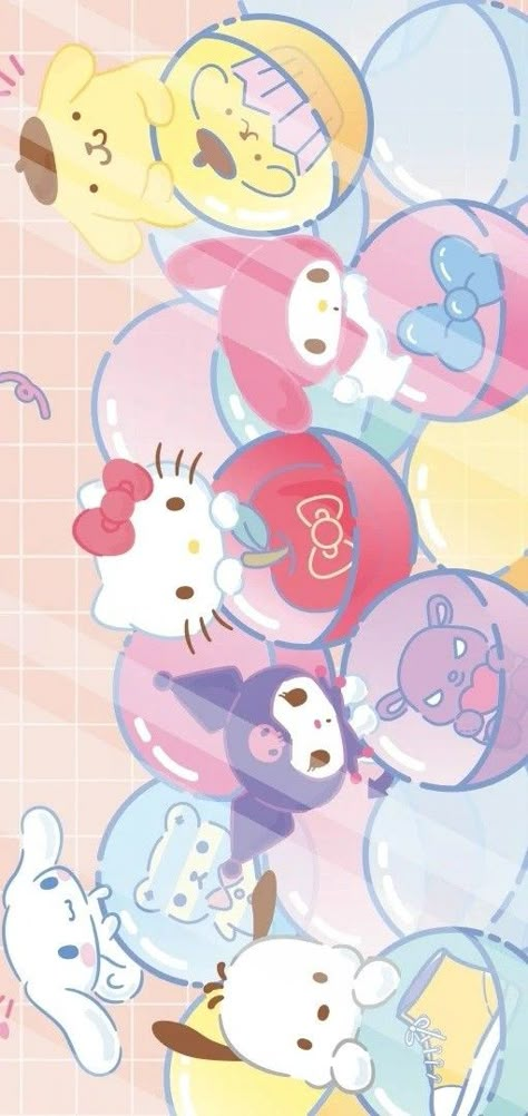 Walpaper Hello Kitty, Cute Sanrio, Whatsapp Wallpaper Cute, Melody Hello Kitty, Hello Kitty Characters, Hello Kitty Backgrounds, Hello Kitty Drawing, Hello Kitty Cartoon, Sanrio Wallpaper