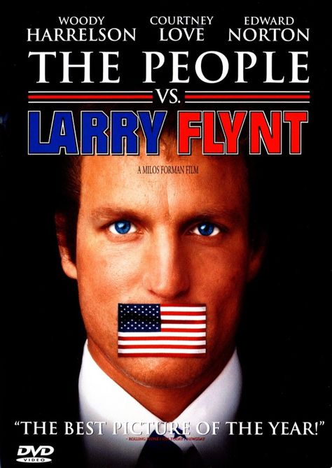 The People vs. Larry Flynt The People Vs Larry Flynt, Larry Flynt, Woody Harrelson, Edward Norton, I Love Cinema, Courtney Love, At The Movies, My Favorite Movies, Best Movies