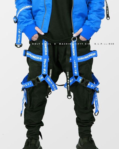 Cyberwear Men, Blue Cyberpunk Outfit, Space Outfit Men, Male Cyberpunk Outfit, Cyberpunk Male Outfit, Cyberpunk Clothing Men, Blue Techwear, Cyberpunk Outfit Men, Cyberpunk Fashion Male