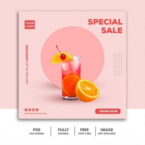 Canva editable templates|Social media post instagram banner template food drink special sale pink Template Food, Food Social Media, Instagram Post Design, Graphisches Design, Instagram Banner, Desain Editorial, Instagram Template Design, 카드 디자인, Food Graphic Design