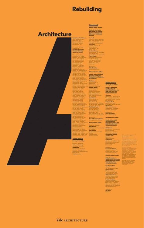 Michael Bierut, Poster Grafico, Yale School Of Art, Alfabet Font, Graphisches Design, Buch Design, 타이포그래피 포스터 디자인, Magazine Layout Design, Swiss Design