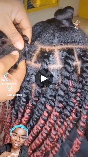 21K views · 569 reactions | OMG!!!
She made this hairstyle more simple and easy to learn
.
.
.

#viralreelsfb
#trendingreels #trendingreelsvideo #hairextensions #hairgoals... | By NanyaGrands | Let's watch this simple
hairstyle. You start by using your spring twist extension in
between the hair that you want to braid. Use your rubber
band, make sure the your rubber band is not tight, if not it
will break. You can also soak it in oil, castor oil to make
it to be softer. Now you place it in between the hair and you
close it with the rubber band and you start braiding. Look at
how she open it up. She will open it and she will start
twisting the hair and at the end the hair will be beautiful
so if you like this video don't don't forget to give me like
and share Rubber Band Crochet Hairstyles, Hairstyles With Rubber Bands, Spring Twist Braids, Box Plaits, Twist Extensions, Rubber Band Hairstyles, Simple Hairstyle, Spring Twists, Diy Braids