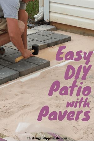 Easy Diy Patio, Patio With Pavers, Diy Patio Ideas, Design Per Patio, Pavers Diy, Diy Patio Pavers, Diy Garden Patio, Pavers Backyard, Diy Backyard Patio