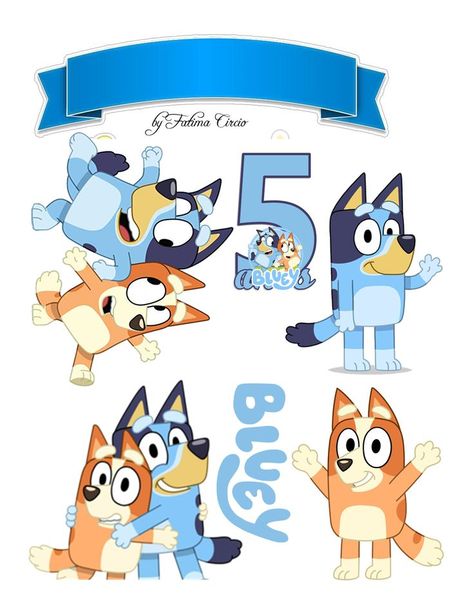 Bluey Birthday Cake Topper Printable, Bluey Cake Topper Cricut, Bluey Toppers Printable, Diy Bluey Cake Topper, Bluey Birthday Cake Topper, Bluey Cake Topper Printable Free, Bluey Cake Topper Printable, Bluey Toppers, Diy Bluey Cake