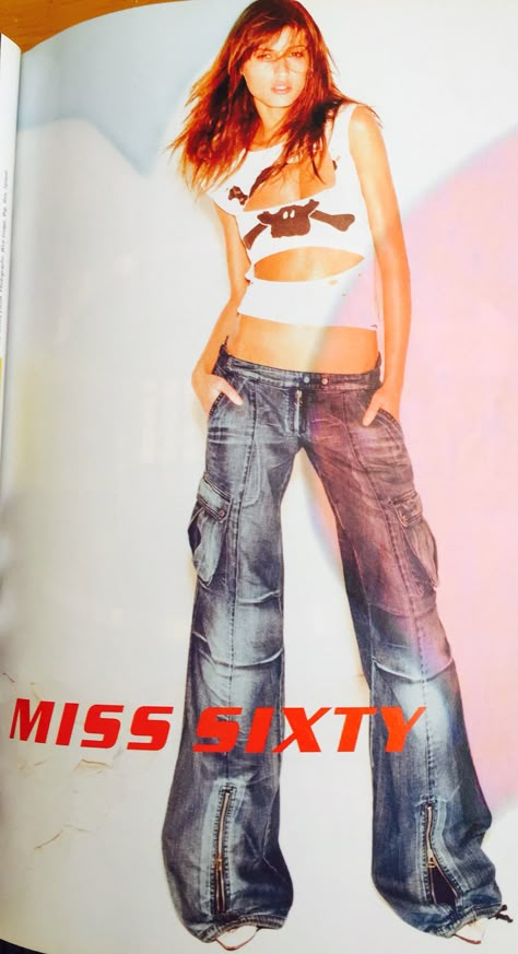 2000s Fashion Outfits, Miss Sixty, Outfit Style, Cargo Jeans, 2000s Fashion, Mode Vintage, Fashion Killa, Aesthetic Outfits, Look Cool