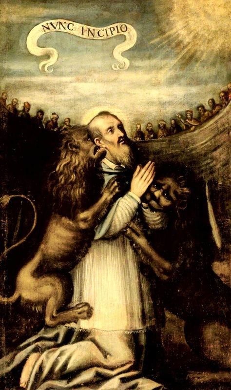 Saint Ignatius Of Antioch, St Ignatius Of Antioch, Saint Ignatius, Ignatius Of Antioch, Lives Of The Saints, Lion's Den, Mother Mary Images, St Ignatius, Catholic Images