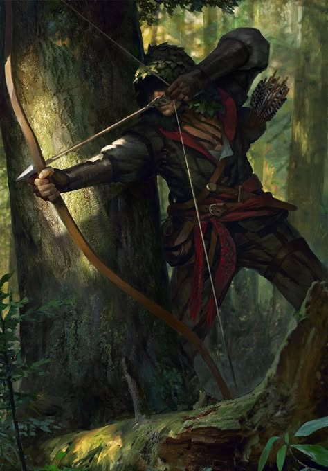 Archer Artwork, The Forest Game, Scoia Tael, Ranger Dnd, Guerriero Samurai, Archer Characters, Witcher Art, Wilde Westen, Longbow