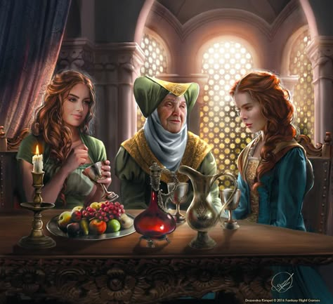 Lady Olenna Tyrell, Dessin Game Of Thrones, Olenna Tyrell, House Tyrell, Got Art, Game Of Thrones Artwork, Fantasy Flight Games, Game Of Thrones Tv, World Of Ice And Fire