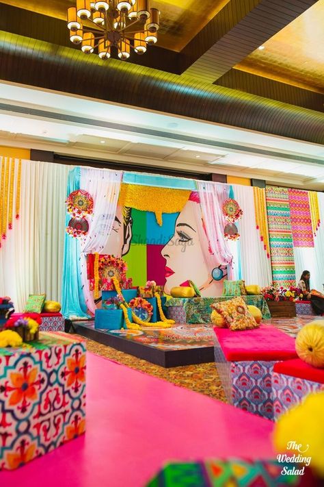 Mayra Function Decoration, Arosi Decor, Mayra Decor, Mehendi Theme, Rajasthani Wedding, Wedding Walkway, Mehndi Function, Mehendi Decor Ideas, Poolside Decor