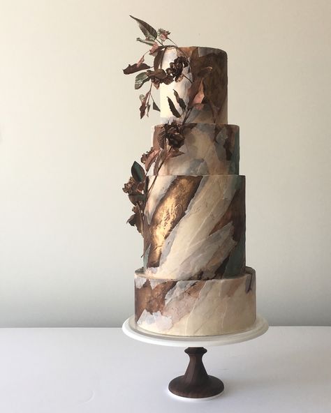 Cream Marble, Marble Wedding, Tiered Cake, Brown Wedding, Modern Wedding Cake, Gold Wedding Cake, Dream Cake, Unique Cakes, Wedding Cake Inspiration