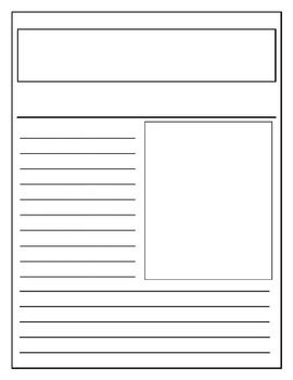 Students will create their own newspaper article. Newspaper Template Free Printable, Newspaper Article Template, Blank Newspaper, Article Template, Happy Planner Printables, Boss Gifts, Daily Planner Printables Free, Homeschool Writing, Newspaper Template