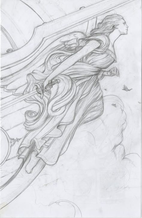 ship's figurehead drawing from James Jean Fables Tattoo Ship, Ship Sketch, Ship Figurehead, Pirate Boats, Ship Drawing, James Jean, Nautical Art, Sailing Ships, Ideas Style