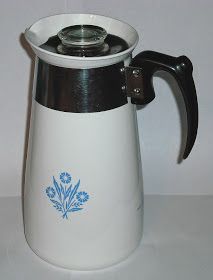 CorningWare 411: Percolator Progeny Promulgation - The Corning Ware P-119 Percolator and It's Descendents Corningware Vintage, Vintage Corningware, Beverage Server, Percolator Coffee, Steel Rims, Appliance Covers, Vintage Kitchenware, How To Make Coffee, Vintage Dishes