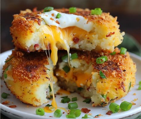 Stuffed Potato Cakes, Stuffed Potato, Potato Recipes Side Dishes, Potato Cakes, Creamy Mashed Potatoes, Potato Dishes, Healthy Ingredient, Vegetable Side Dishes, Vegetable Dishes