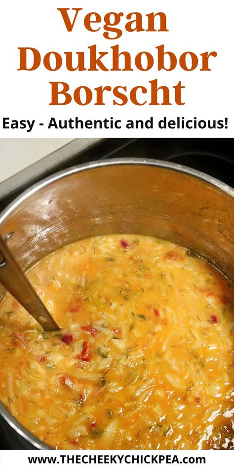 a pot of vegan doukhobor borscht soup on the stove ready to serve Beet Sauerkraut Recipes, Doukhobor Borscht, Russian Borscht Soup, Russian Borscht, Whole Plant Based Diet, Beet Borscht, Beet Soup Recipes, Borscht Recipe, Potatoes Vegetables