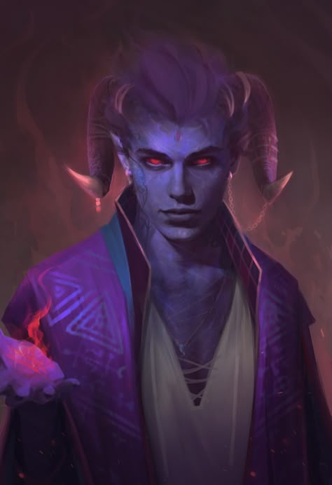 Dnd Blue Tiefling Male, Blue Tiefling Male, Incubus Demon Male, Blue Tiefling, Incubus Demon, Tiefling Sorcerer, Warlock Dnd, Tiefling Bard, Heroic Fantasy