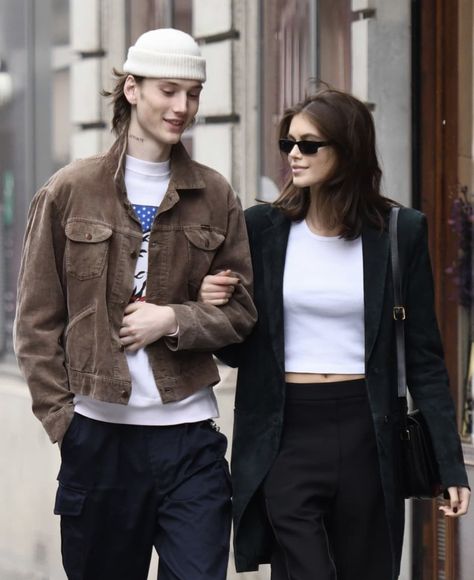 Wellington Grant, Kaia Gerber Street Style, Cindy Crawford Daughter, Sarah Michelle Gellar Buffy, Fire Fits, Kaia Gerber, Couple Matching, Matching Outfits, Wellington