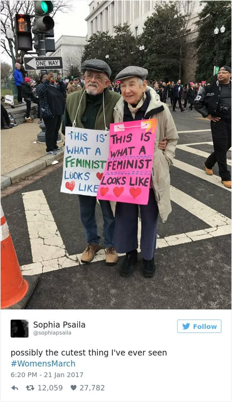 Yesterday, a total of 576 Women's Marches took place around the world to promote gender equality, LGBTQ rights, and to address racial inequalities. Womens March Signs, Feminism Equality, Protest Signs, Human Decency, The Future Is Female, Future Is Female, Grl Pwr, Humanity Restored, Womens March