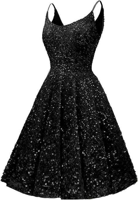 Short Black Sequin Dress, Cocktail Party Gowns, Homecoming Dresses For Teens, Homecoming Dresses Sparkly, Cute Formal Dresses, Sequin Homecoming Dress, Black Sparkly Dress, Sequin Dress Short, Formal Cocktail Party